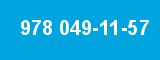978 049-11-57